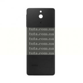 Задняя крышка аккумулятора (крышка батареи) для Nokia 515 Dual Sim, черная (класс ААА)